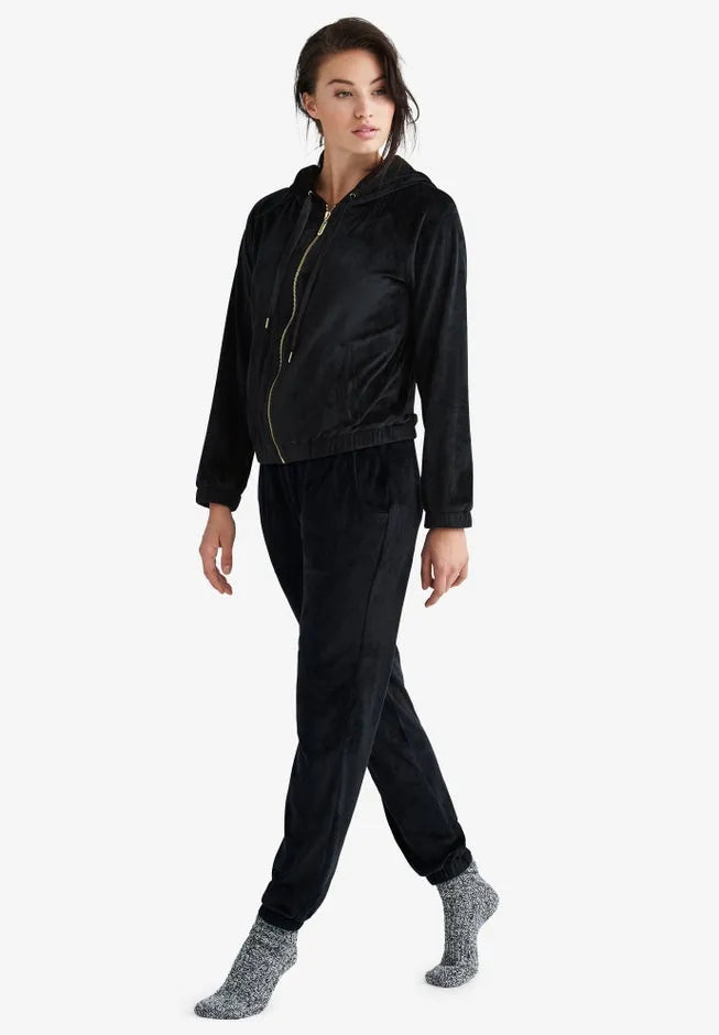 Stretch Velour Jogger Pull-on Pants