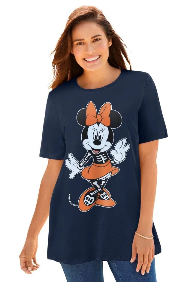 Disney Halloween Minnie Bone Tee