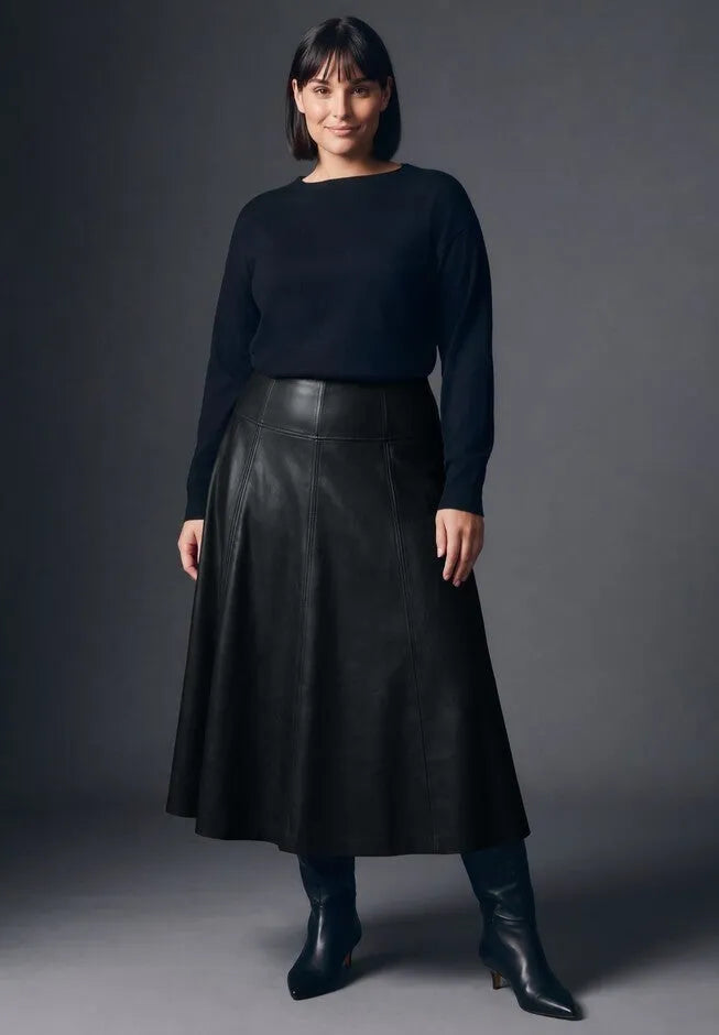 Faux Leather Skirt