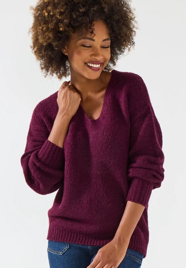 Cozy V-Neck Pullover Sweater