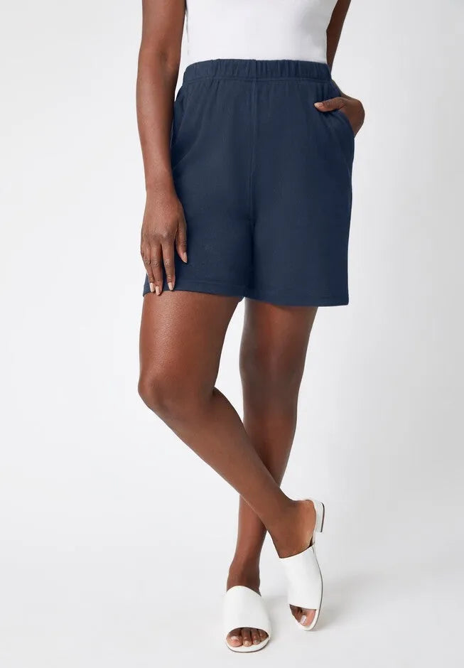 Soft Ease Cotton Knit Short