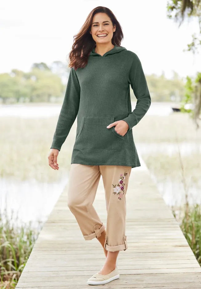 Waffle-Thermal Hoodie