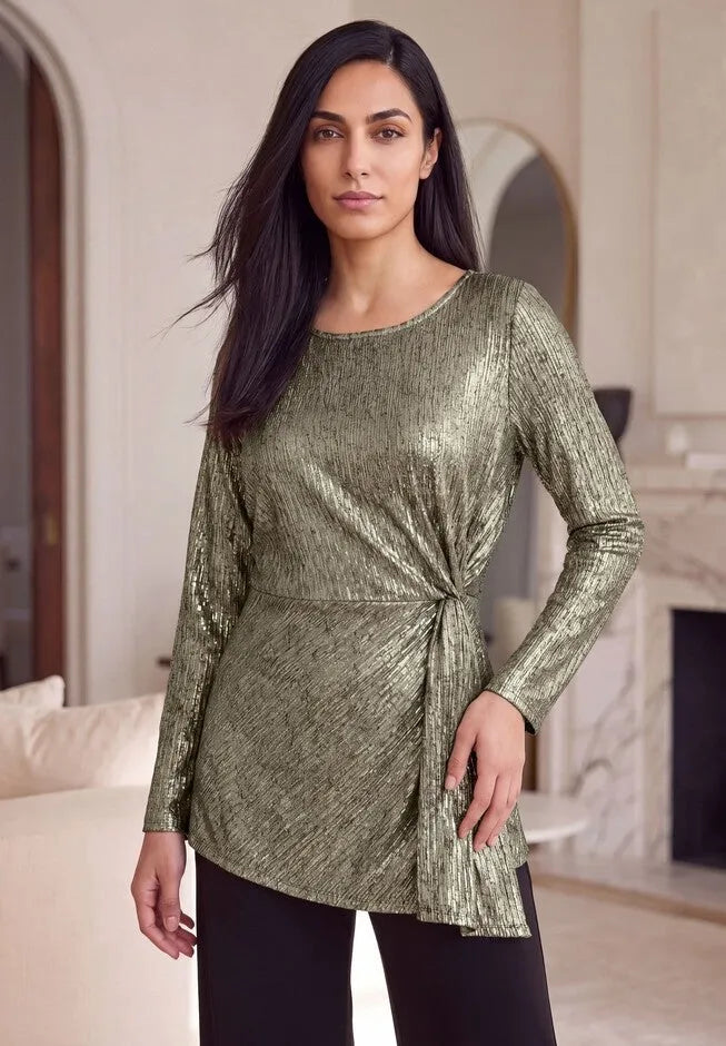 Asymmetrical Peplum Tunic