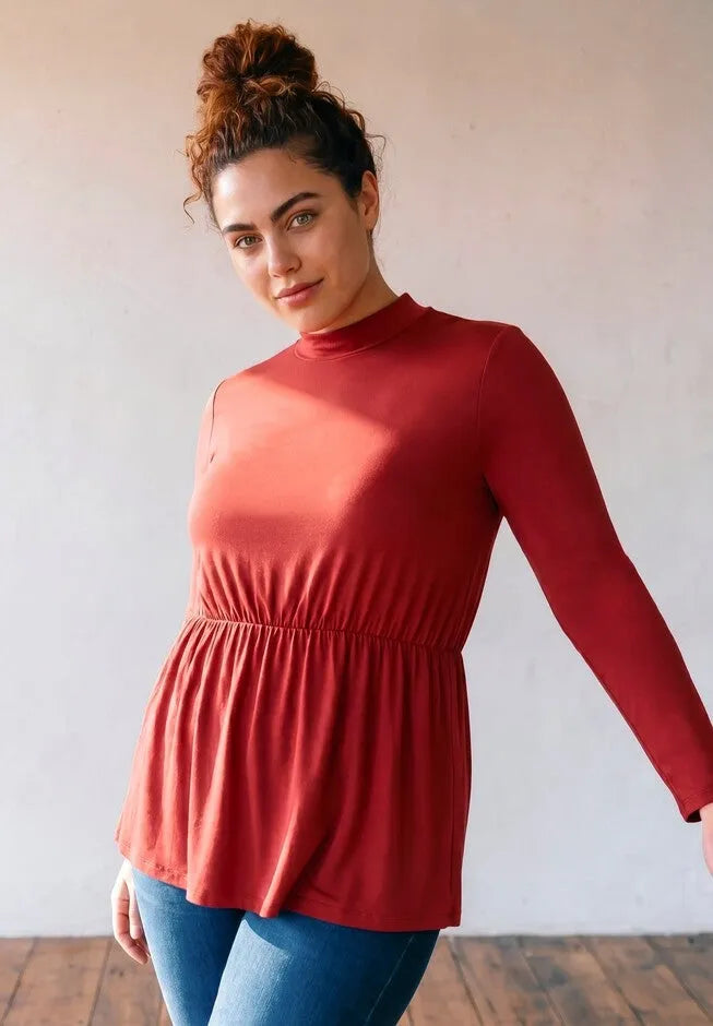 Flowy Peplum Top